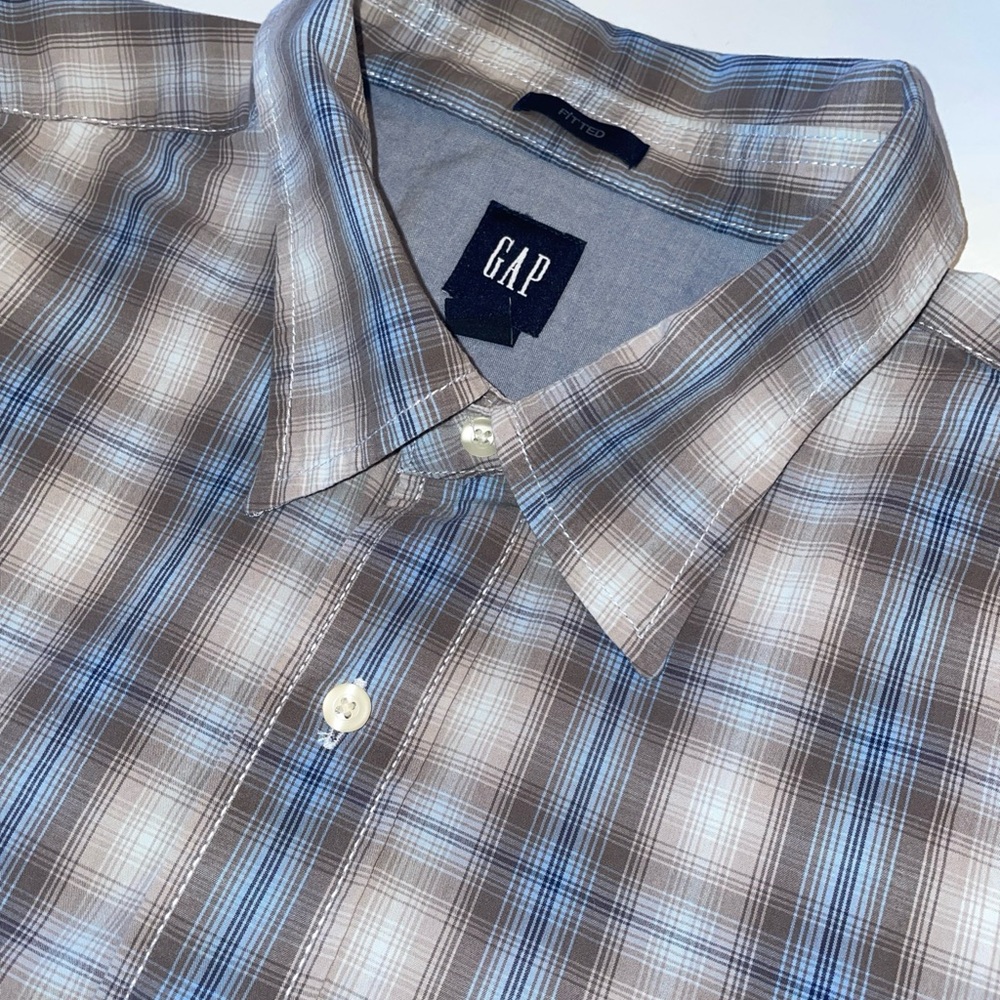 GAP Plaid Long Sleeve Button-Up Shirt XXL